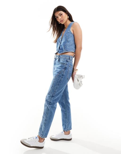 Scalpers 3D cuts denim pants in light indigo