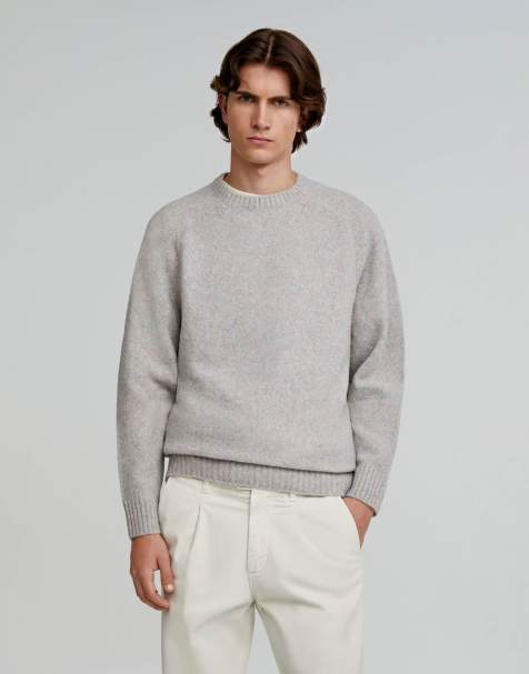 Scalpers - Alan - Pull en maille - Gris clair - view 1