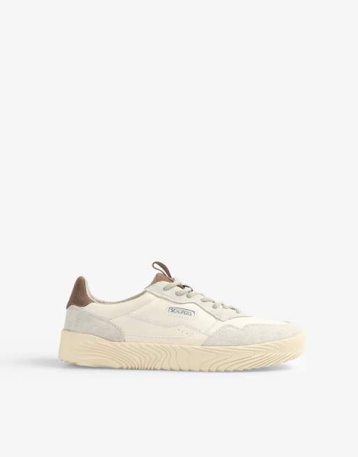 Scalpers – Albert – Sneaker in Wollweiß