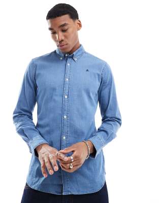 Alpha Shirt In Blue Denim