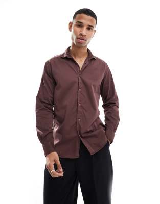 Atle Shirt In Burgundy-Red