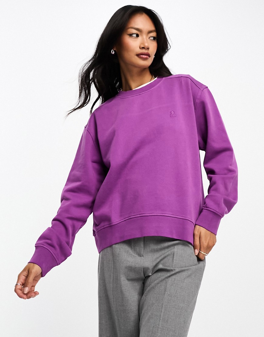 Scalpers basic fade sweater in purple