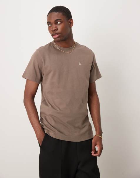 Scalpers - Basic net T-shirt in bruin - view 1