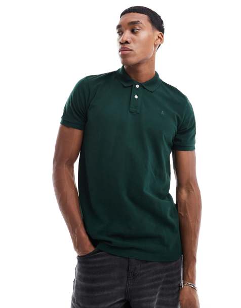Scalpers Basic Polo In Dark Green - view 1
