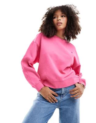 Scalpers - Basic-Pullover in Fuchsia-Rosa