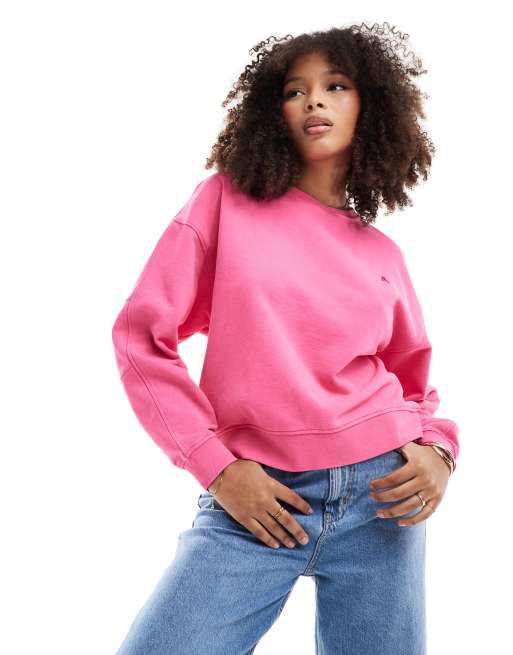 Scalpers basic sweater in fuchsia