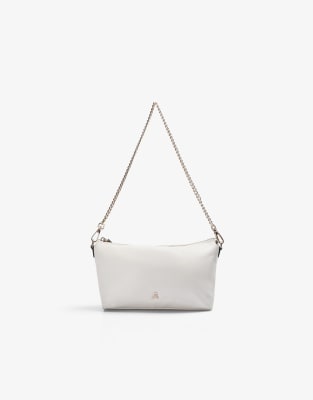 Scalpers - Basic-Tasche in Ecru mit Kettenriemen-Neutral