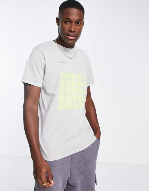 Scalpers - Bauhaus - T-shirt color grigio chiaro con stampa