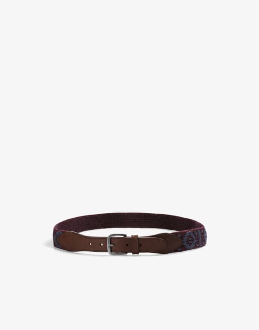 Scalpers Belt In Burgundy  