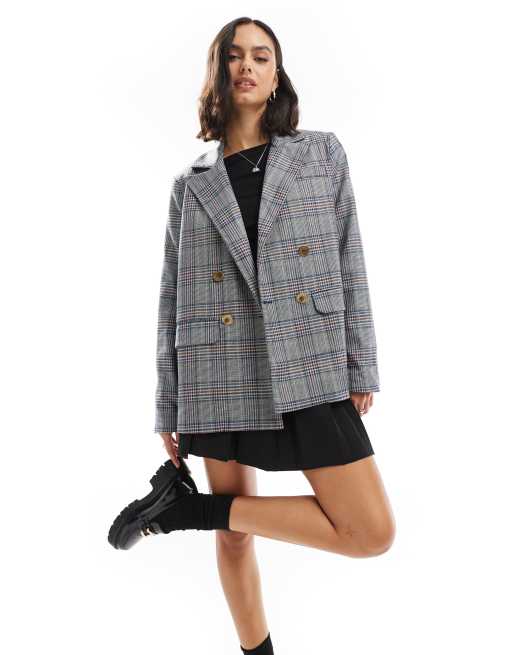 Scalpers blazer in blue check  