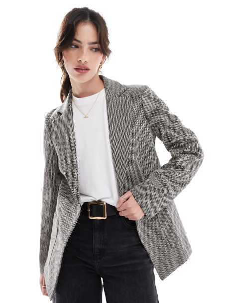 Scalpers - Blazer in maglia fantasia blu - view 1