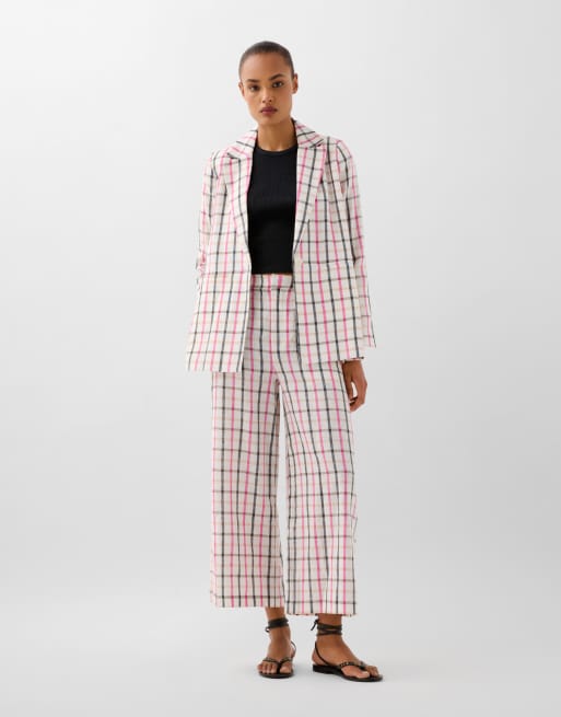 Scalpers – Blazer mit mehrfarbigen Vichy-Karos