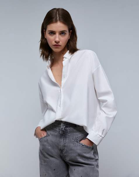 Scalpers Boppy oversized shirt in white - view 1