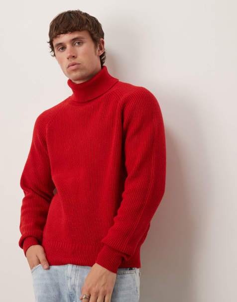 Scalpers - Bowie - Dolcevita in tricot rosso - view 1