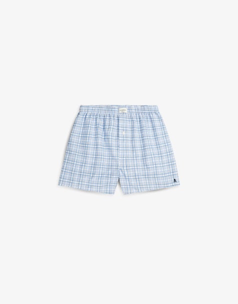 Scalpers – Boxershorts mit blauem Karomuster - view 1