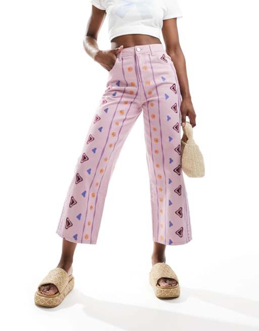 Scalpers - Brodie - Jean en denim - Mauve