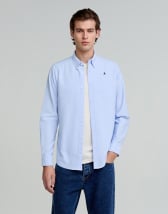 Pretty Lavish cotton poplin shirt in blue - part of a set