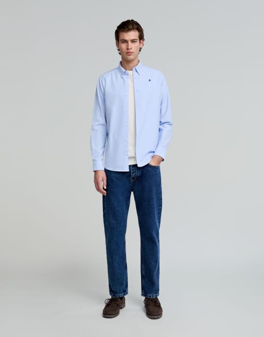 Scalpers button down shirt in sky blue