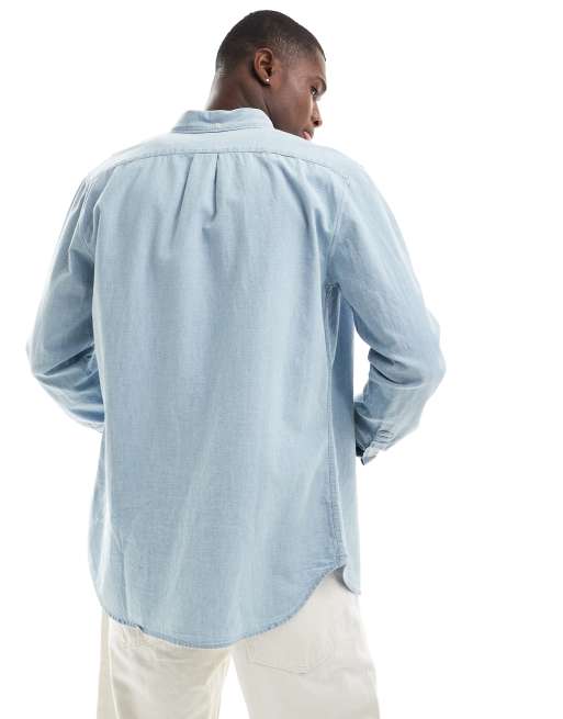 Scalpers Camicia blu denim chiaro ASOS