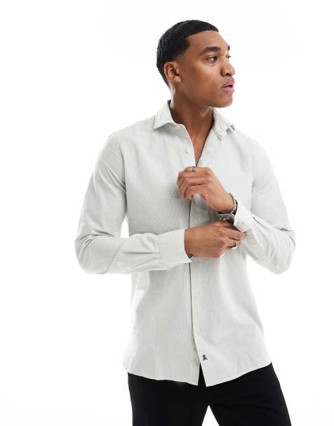Scalpers - Camicia celeste a righe - view 1