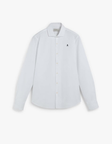 Scalpers - Camicia Oxford bianca a righe - view 1