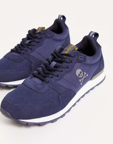 Scalpers – Canadian – Sneaker in Marineblau und Weiß - view 1