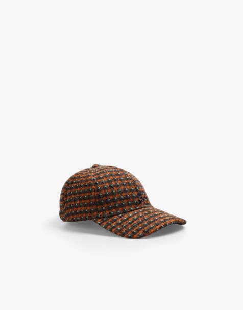 Scalpers Cap In Orange Check - view 1