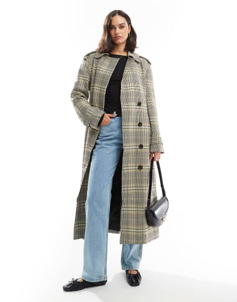 Scalpers - Cappotto color lime a quadri - view 1