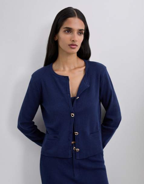 Scalpers - Cardigan in maglia casual color blu navy - view 1