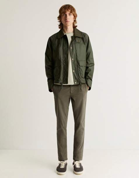 Scalpers casual chino pants in dark khaki - view 1