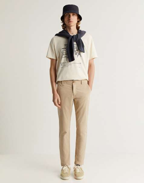 Scalpers casual chino pants in light beige - view 1