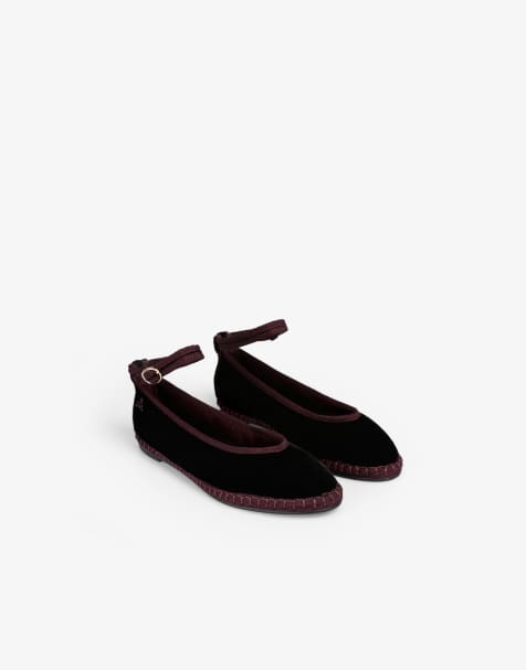Scalpers - Chaussons en velours avec bride de cheville - Violet - view 1