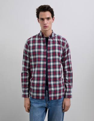 Scalpers - Chemise à carreaux écossais - Rouge