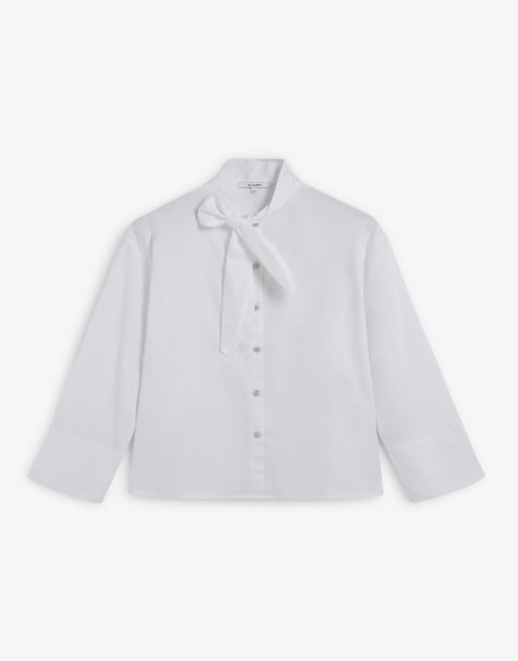 Scalpers - Chemise à liens - Blanc - view 1