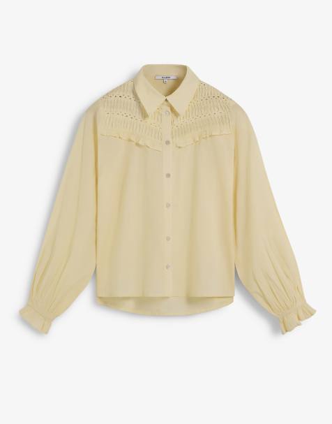 Scalpers - Chemise à plis - Jaune clair - view 1