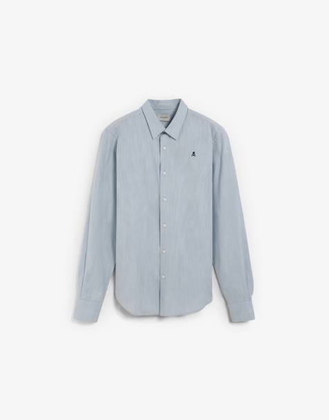 Scalpers - Chemise classique à rayures - Blanc - view 1