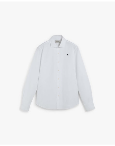 Scalpers - Chemise Oxford à rayures - Blanc - view 1