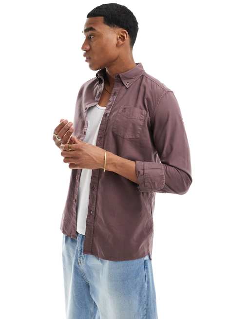 Scalpers - Chemise Oxford de plage - Bordeaux