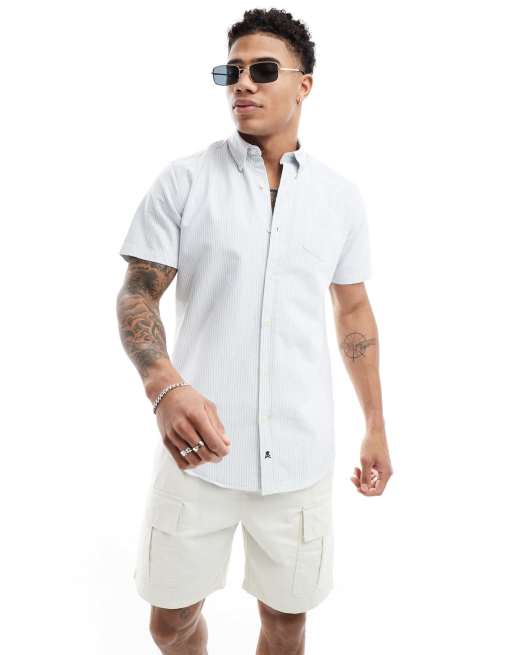 Scalpers - Chemise Oxford de vacances - Bleu