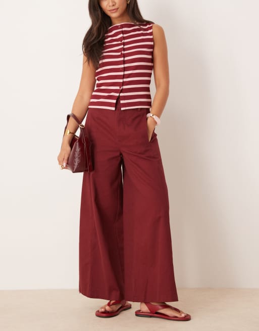 Scalpers - Choussy - Pantaloni estivi bordeaux