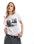 [Scalpers] Scalpers City Glass tee in white XS WHITE