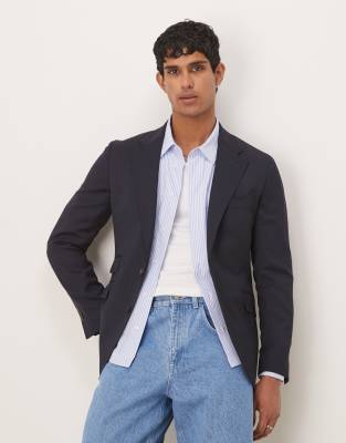 Class street blazer in navy