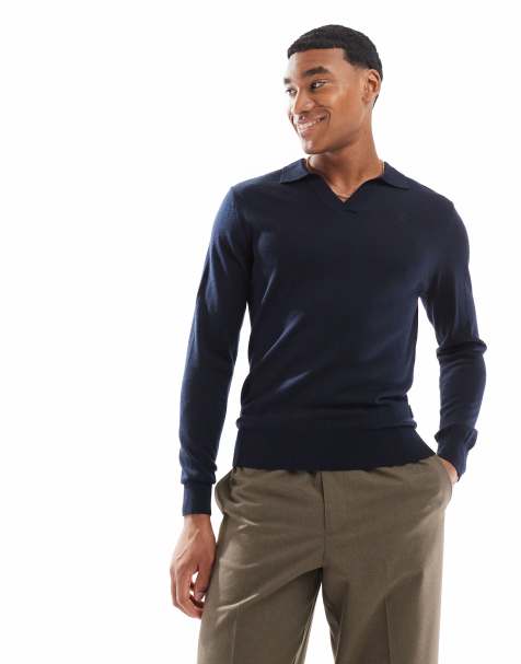 Scalpers – Classic Moller – Poloshirt in Marineblau - view 1
