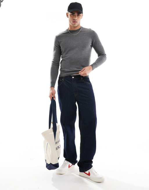 Scalpers - Classic - Tricot sweater met ronde hals in grijs