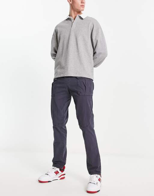 Scalpers – Codina – Cargohose in dunklem Marineblau