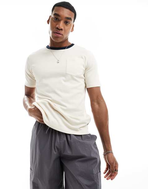 Scalpers contrast retro t-shirt in white - view 1