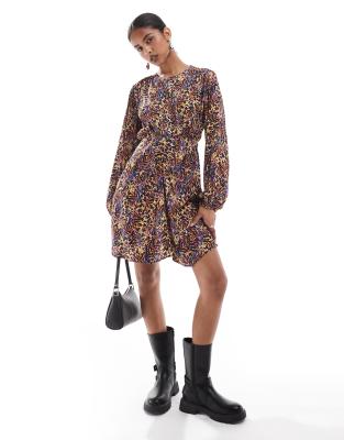 Corde print dress in multicolor