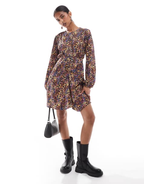 Scalpers Corde print dress in multicolor - view 1