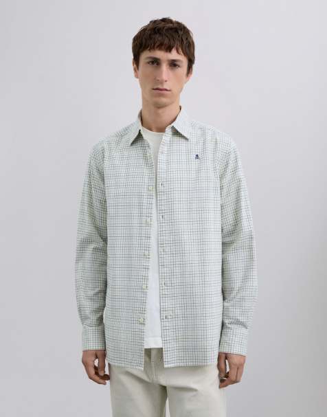 Scalpers – Country K – Kariertes Hemd in Khaki - view 1