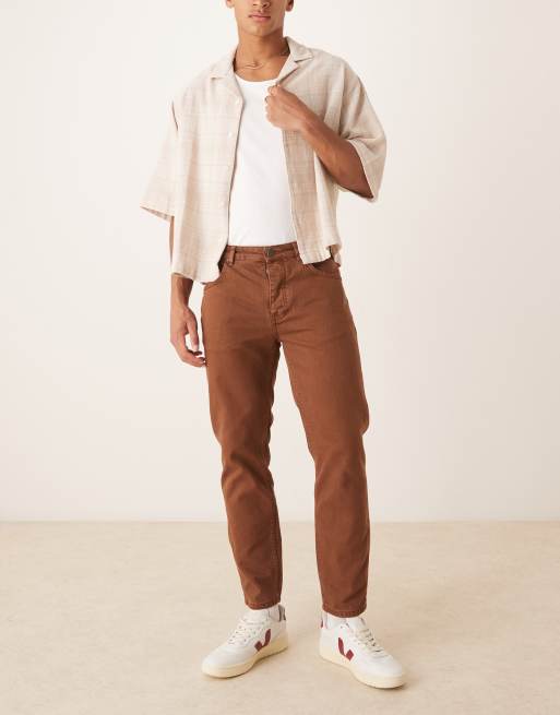 Scalpers - Cropped jeans in pompoen